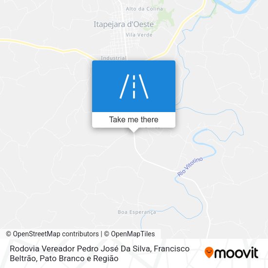 Rodovia Vereador Pedro José Da Silva map