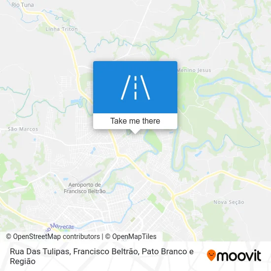 Rua Das Tulipas map