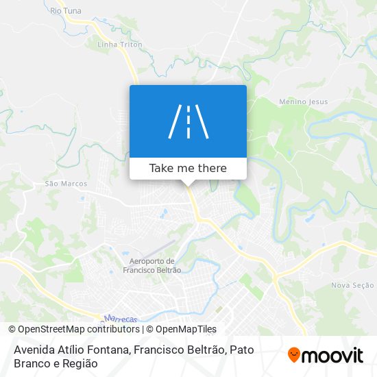 Avenida Atílio Fontana map