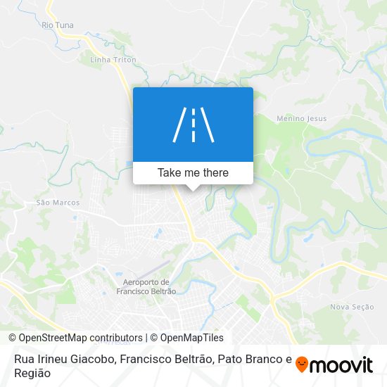 Rua Irineu Giacobo map