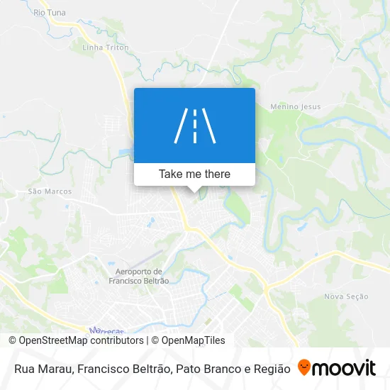 Rua Marau map
