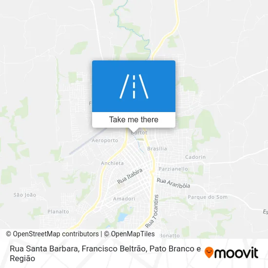 Rua Santa Barbara map