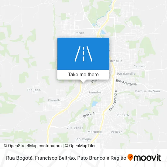 Rua Bogotá map