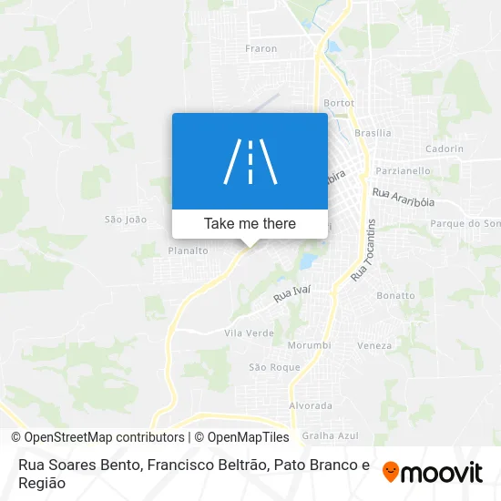 Rua Soares Bento map