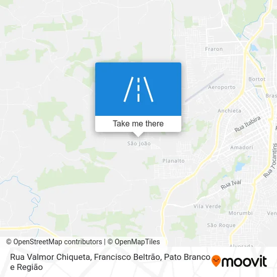 Rua Valmor Chiqueta map