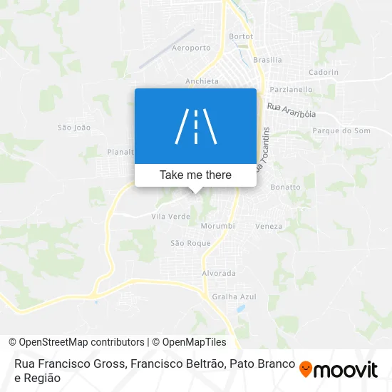 Rua Francisco Gross map