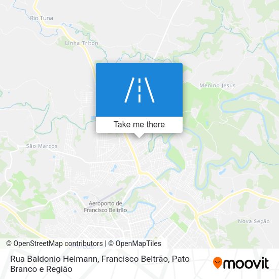 Rua Baldonio Helmann map