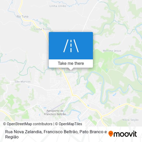 Rua Nova Zelandia map