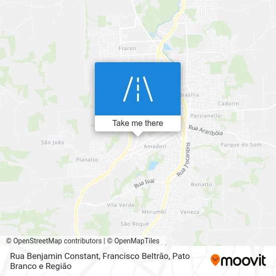 Rua Benjamin Constant map