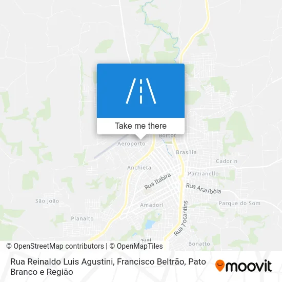 Rua Reinaldo Luis Agustini map
