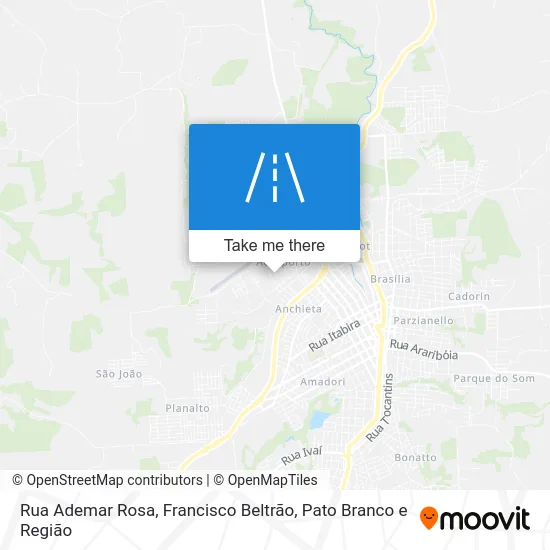 Rua Ademar Rosa map