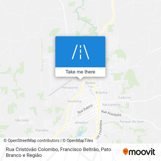 Rua Cristóvão Colombo map