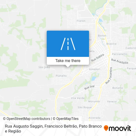 Rua Augusto Saggin map