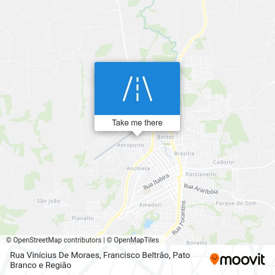 Rua Vinícius De Moraes map