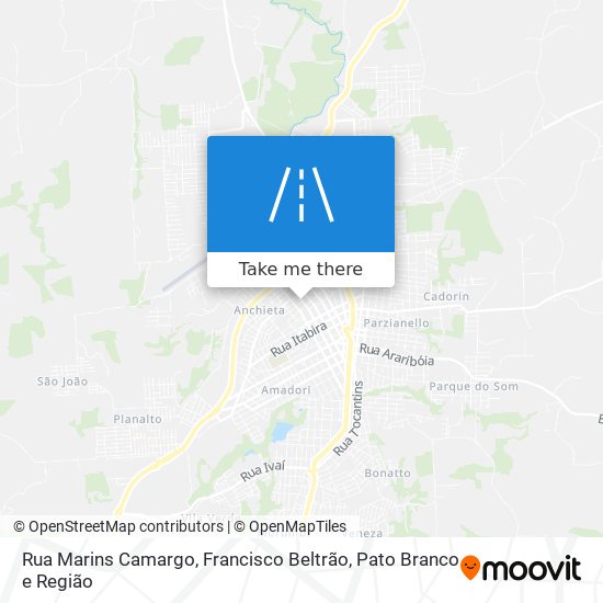 Rua Marins Camargo map