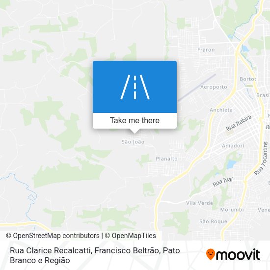Rua Clarice Recalcatti map