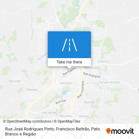 Rua José Rodrigues Pinto map