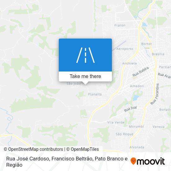 Rua José Cardoso map