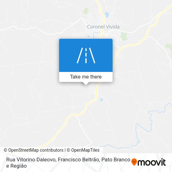 Rua Vitorino Daleovo map