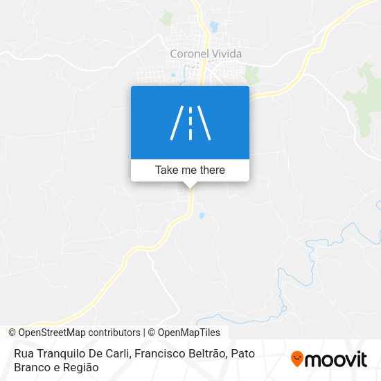 Rua Tranquilo De Carli map