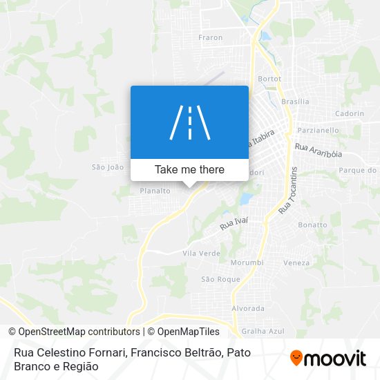 Rua Celestino Fornari map