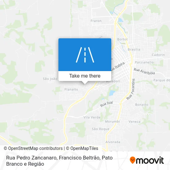Rua Pedro Zancanaro map