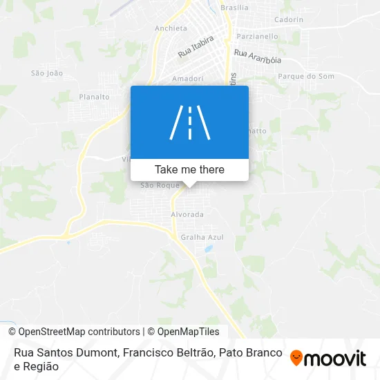 Rua Santos Dumont map
