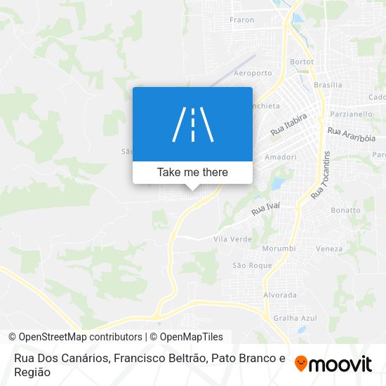Rua Dos Canários map