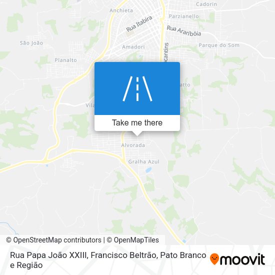 Rua Papa João XXIII map