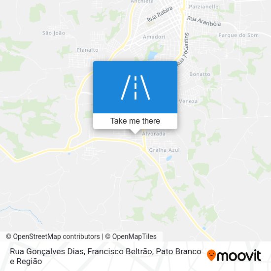 Rua Gonçalves Dias map
