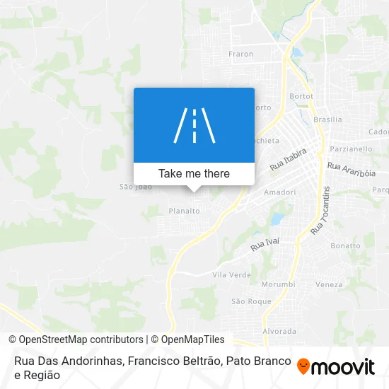 Rua Das Andorinhas map