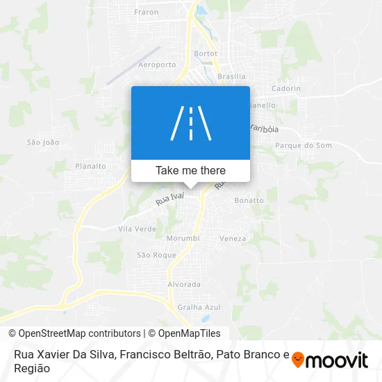 Rua Xavier Da Silva map