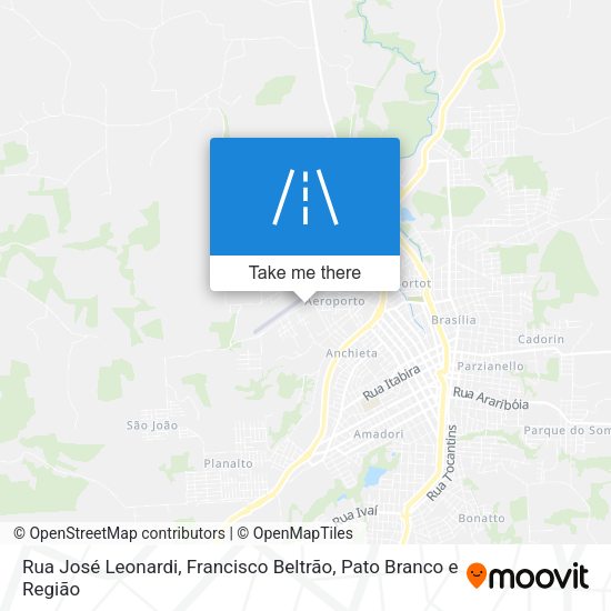 Rua José Leonardi map