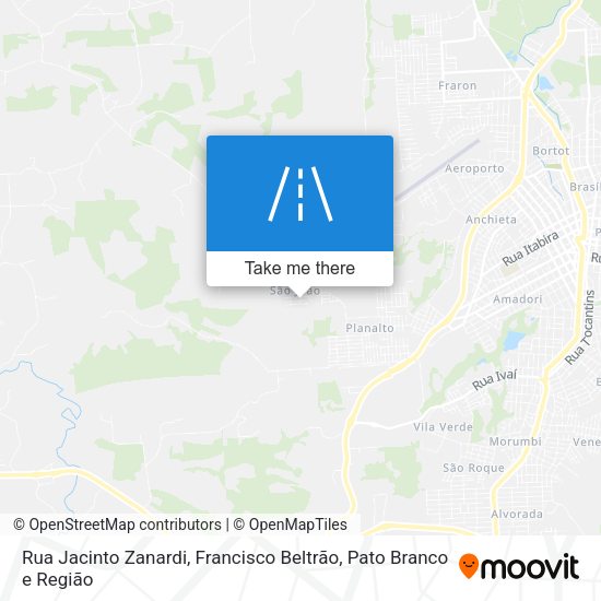 Rua Jacinto Zanardi map