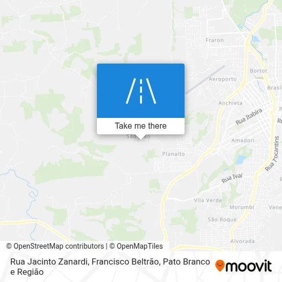 Rua Jacinto Zanardi map