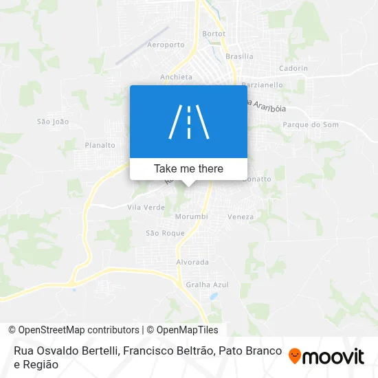 Rua Osvaldo Bertelli map