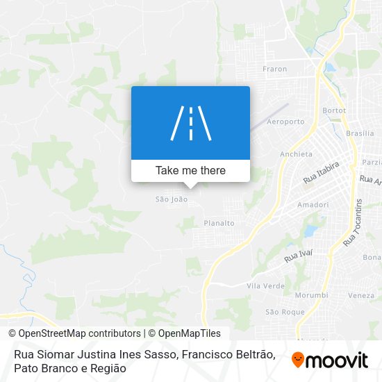 Rua Siomar Justina Ines Sasso map