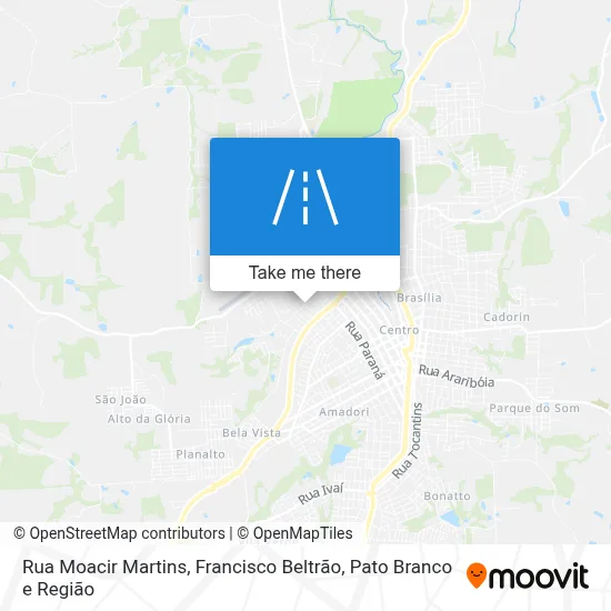 Rua Moacir Martins map