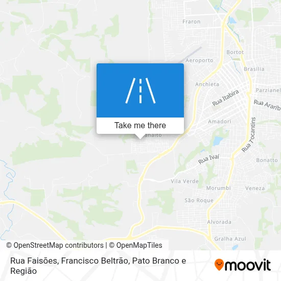 Rua Faisões map