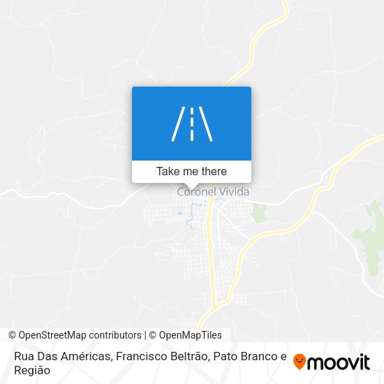 Rua Das Américas map