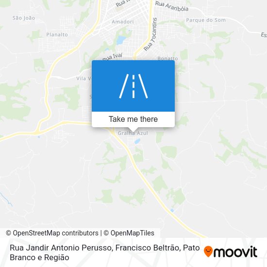 Rua Jandir Antonio Perusso map