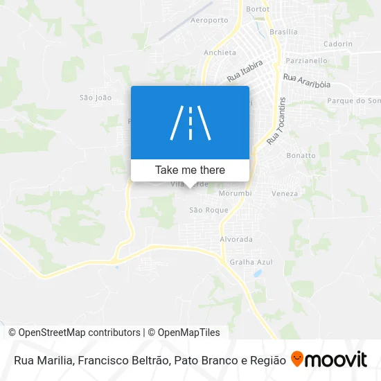 Rua Marilia map