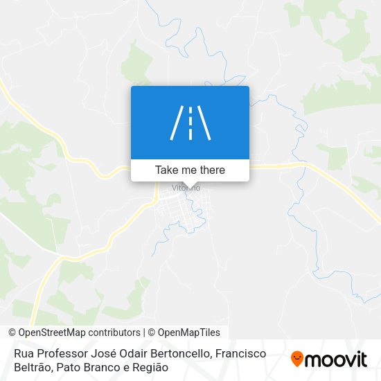 Rua Professor José Odair Bertoncello map