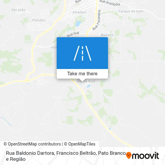 Rua Baldonio Dartora map