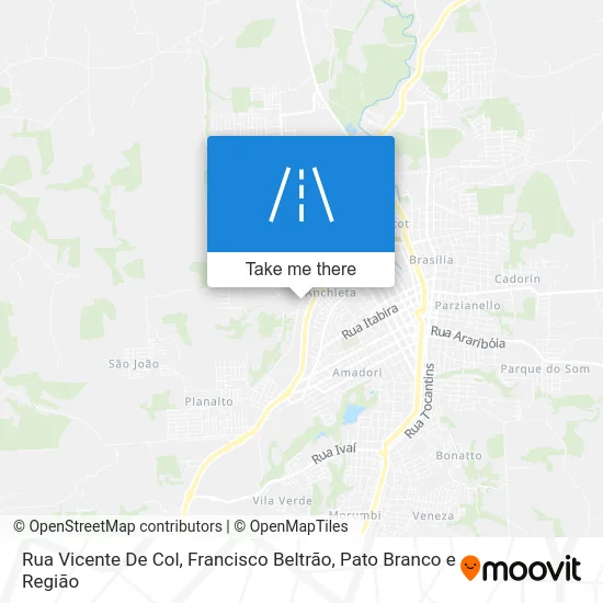 Rua Vicente De Col map