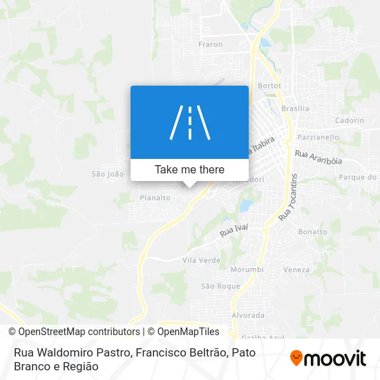 Rua Waldomiro Pastro map