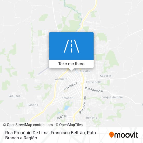 Rua Procópio De Lima map