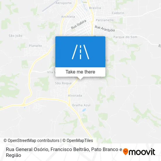 Rua General Osório map