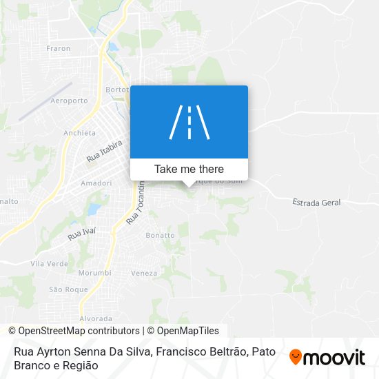 Rua Ayrton Senna Da Silva map