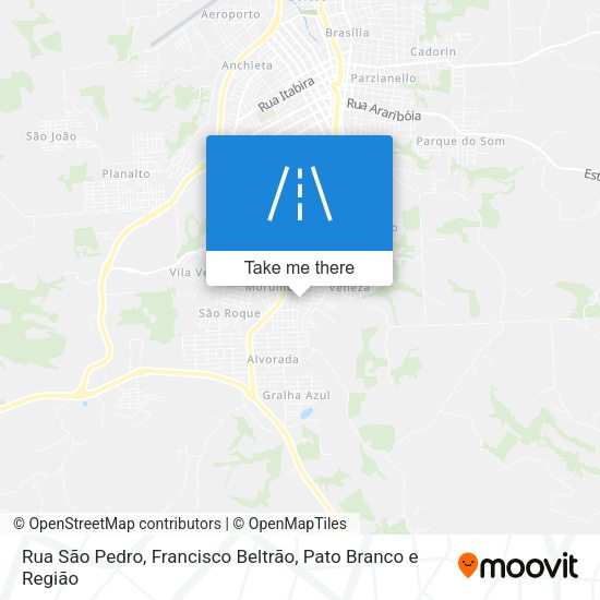Rua São Pedro map